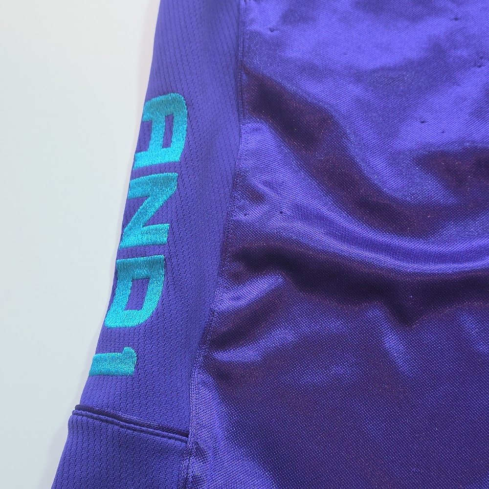 And1 Purple Athletic Shorts - Picture 5 of 8